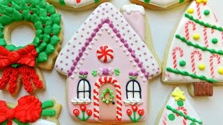 How to Decorate a Gingerbread House Cookie [upl. by Nwahsiek]