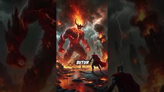 Thor and the battle with fire giant shorts [upl. by Ilojna128]