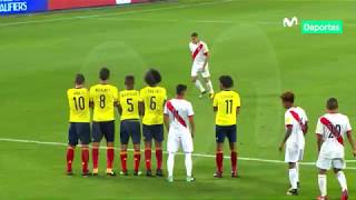 Perú 1  1 Colombia Revive el gol de Paolo que nos puso en el repechaje [upl. by Brynne389]