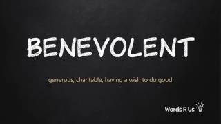 How to Pronounce BENEVOLENT in American English [upl. by Asereht]