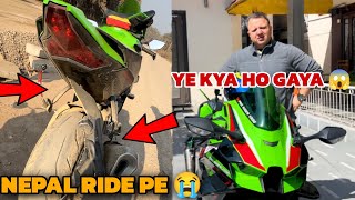 NEPAL RIDE PE YE KYA HO GAYA amp bike ki tail tiedy tut gayi 😭 prorider1000 [upl. by Alleirbag204]