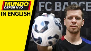 Barça in English Wojciech SZCZESNY “I’m Here to Win Trophies – La Liga Copa and Champions League [upl. by Rhianon882]