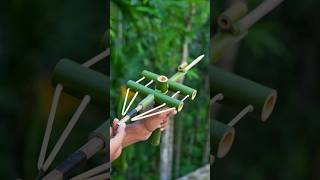 Bamboo creations with Bamboo archer bamboo Diy Slingshots Bambooart [upl. by Hillhouse]