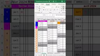 Calendrier automatique personnalisé excel calendrier basededonnees [upl. by Bazar]