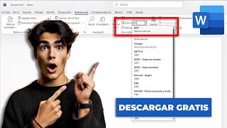 Descargar las Normas APA 7ma edición en Word GRATIS Citas y Referencias Automáticas [upl. by Dennard917]