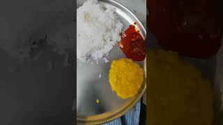 Vedi vedi annam meeda annam pappu 😋👌🏻 pellipusthakam trending food recipe cooking pappu [upl. by Mehelhteb]