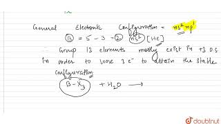 Give hydrolysis product of trihalides of boron family [upl. by Isabel921]