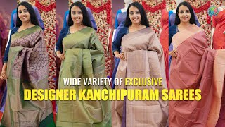 Explore Our Recent Collection Of Designer Kanchipuram Sarees [upl. by Crissy]