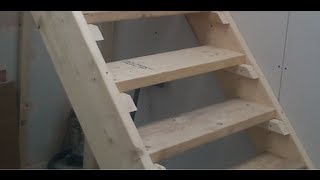 How to build Stairs Easy steps DIY staircase [upl. by Ahk191]