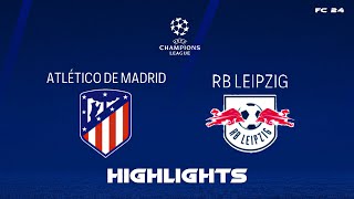 Atletico Madrid vs RB Leipzig  HIGHLIGHTS  Champions League [upl. by Adiol587]