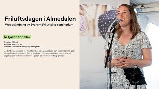 Almedalen 2024  Är fjällen för alla [upl. by Nissensohn]