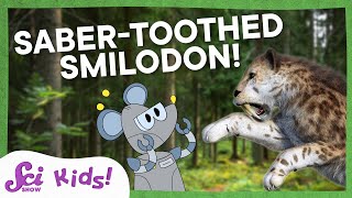 Say Hello to Sabertoothed Smilodon  SciShow Kids [upl. by Analla745]