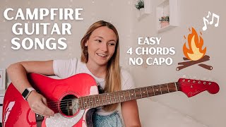 Summer Sing Along Guitar Songs  Easy Campfire Guitar Songs 4 CHORDS amp NO CAPO  Nena Shelby [upl. by Drofniw]