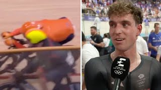 Ollie Wood breaks silence after Team GB cyclist headbutted by Dutch rival [upl. by Logan]