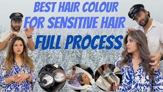 best hair colour for sensitive hair  winter 2024  haircolor hairgoals colorjourney [upl. by Ecilef]