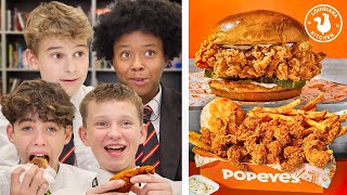 British Highschoolers try Popeyes for the first time [upl. by Fenner951]