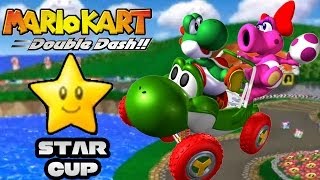 Mario Kart Double Dash Star Cup 150cc Coop Race to Mario Kart 8 Marathon [upl. by Rehpitsirhc]