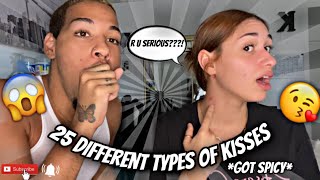 25 Different types of KISSES Gone TOO far [upl. by Brazee]