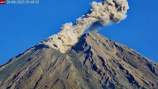 Pyroclastic Flow spotted at Semeru Volcano Sep 30 2023 [upl. by Phira]