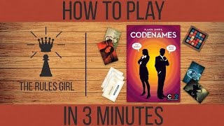 How to Play Codenames in 3 Minutes  The Rules Girl [upl. by Etnomaj]