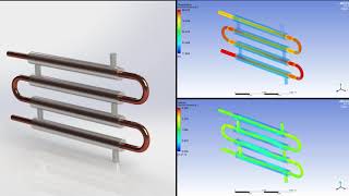 CFD Ansys Fluent Simplified Model of Double Pipe Heat Exchanger with Counterflow [upl. by Attecnoc355]