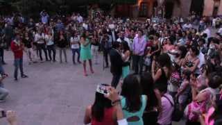 Alexs Downtown Flashmob Proposal Dancing Music Marry Me by Bruno Mars [upl. by Eeleimaj217]