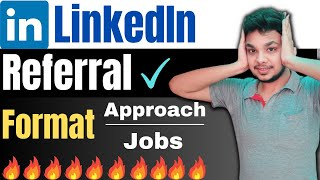 How to Take Referral On Linkedin For Jobs  OFF Campus  Referral Message Format on Linkedin [upl. by Gurevich]