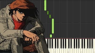 Ashita No Joe 2 OSTJoes Whistle Easy Piano Tutorial [upl. by Arakihc]