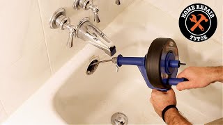 How to Unclog Bathtub Drain Pipes amp Save 200 in Two Minutes [upl. by Mckinney]