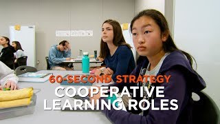 60 SecondStrategy Cooperative Learning Roles [upl. by Ardnama739]