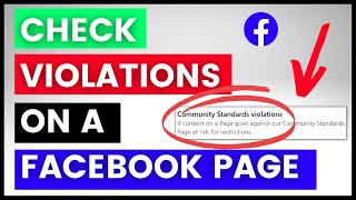 How To Check The Community Violations Of A Facebook Page in 2024 [upl. by Nossila788]