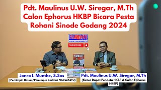 Calon Ephorus HKBP dan Pesta Rohani Sinode Godang 2024 [upl. by Beaner]