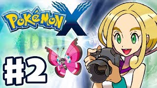 Pokemon X and Y  Gameplay Walkthrough Part 2  Gym Leader Viola Battle Nintendo 3DS [upl. by Ellatsirhc]