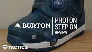 Burton Photon Step On 2018 Snowboard Boot Review  Tactics [upl. by Kilk546]