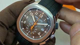 【深海鋼王】百達翡麗 5968A Aquanaut chronograph 海底探險家計時碼錶 [upl. by Willin14]