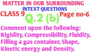 Rigidity Compressibility Fluidity Filling a gas container Shape Kinetic energy and Density [upl. by Ahsinirt]