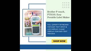 Brother Ptouch PTH110 Easy Portable Label Maker [upl. by Osyth]