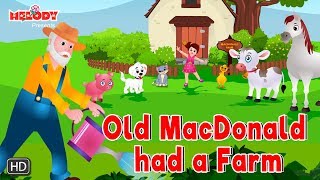 Old MacDonald Had a Farm with Lyrics  English Rhyme  Rhymes for Kids  Animated Rhymes [upl. by Delastre217]