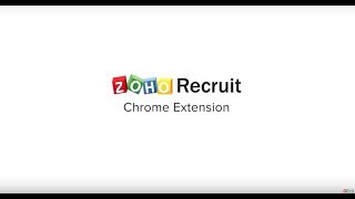 Zoho Recruit  Chrome Extension [upl. by Landrum]