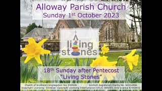 Alloway Parish Church Service  Sunday 1st October 2023 1030am Livestream [upl. by Sorensen]