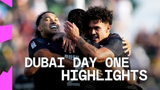 Sevens is back with a BANG  Dubai HSBC SVNS Day One Men’s Highlights [upl. by Haduhey407]