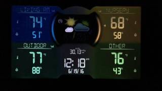 AcuRite Multiple Sensor Color Weather Station  121HV  02083M [upl. by Finer245]