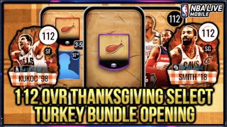 THANKSGIVING SELECT PACK OPENING amp TURKEY BUNDLE OPENING  NBA Live Mobile 20 S4 [upl. by Idnil183]