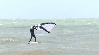 WINDSURFWINGFOIL OUISTREHAM LUNDI 15 AVRIL 2024 [upl. by Eldreda]