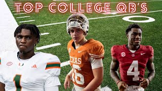 Top 5 College Quarterbacks Of Week 3 [upl. by Etnahsal]