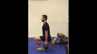 Rear footelevated split squat [upl. by Ednew]