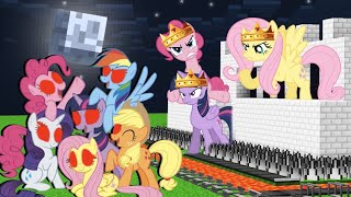 Princess My Little Pony vs Evil My Little Pony in Minecraft [upl. by Donnamarie177]