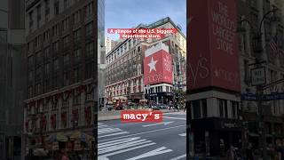 A glimpse of the US biggest department store🇺🇸 macy’s NYC departmentstore [upl. by Aniled]