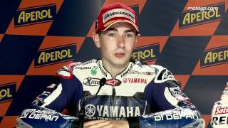 Jorge Lorenzo interview after the Catalunya GP [upl. by Jaycee502]