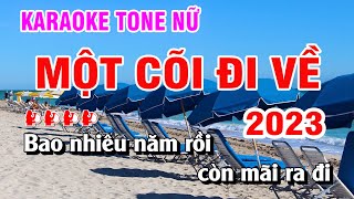 Một Cõi Đi Về Karaoke Nhạc Sống Tone Nữ  Kim Chi Karaoke [upl. by Emmie]